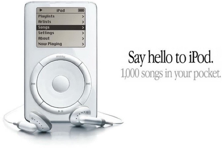 say hello to ipod - 1000 songs in your pocket